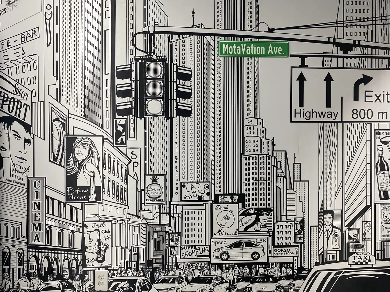MotaVation Houston storefront mural